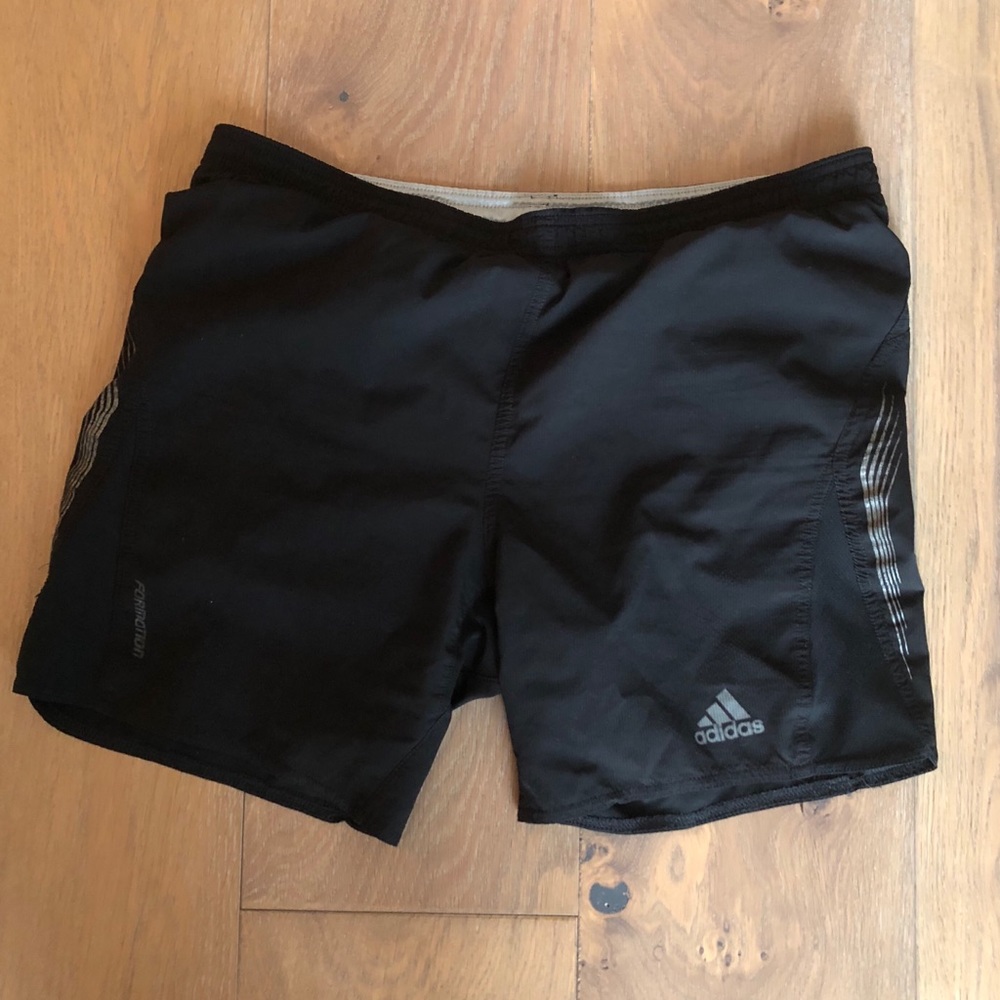 Adidas running shorts with mesh lining